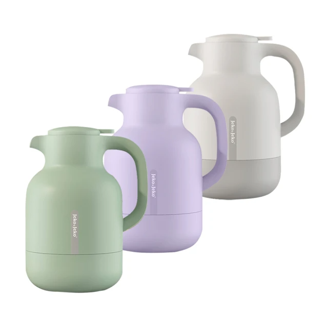 Jeko&Jeko 真空玻璃內膽墩墩保溫壺1.5L(三色任選)