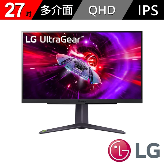 LG 樂金 27GR75Q 27型 IPS 2K 165Hz 電競螢幕