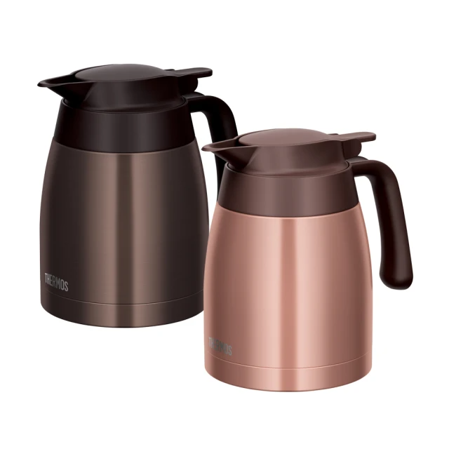 THERMOS膳魔師 按壓式不鏽鋼真空保溫壺1000ml(TTB-1000)二色任選