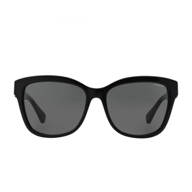 COACH 復古經典類貓眼黑框灰色鏡片(8156QF-500211)