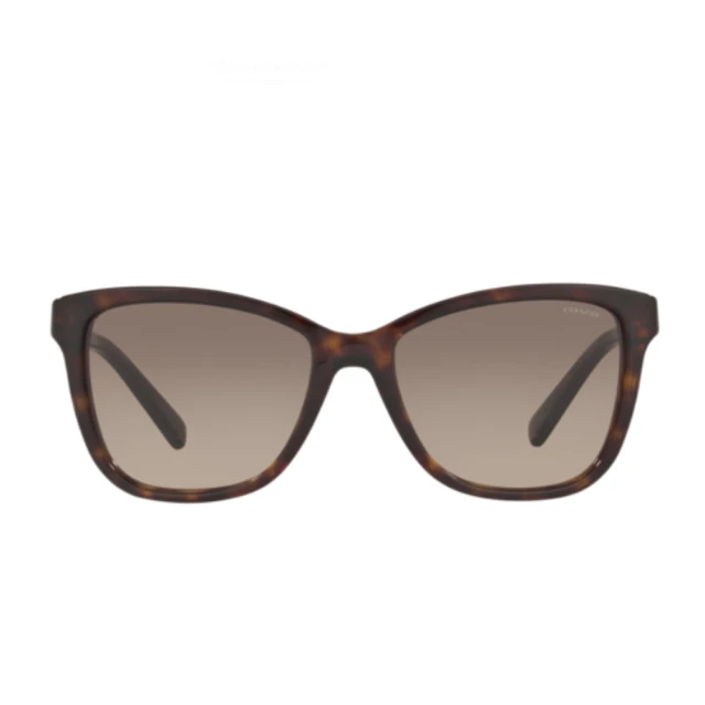 COACH 經典都會大款玳瑁框茶色鏡片(8187BF-5120D0)