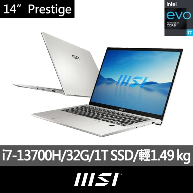 MSI 微星 14吋輕薄商務筆電(i7-13700H/32G/1T)