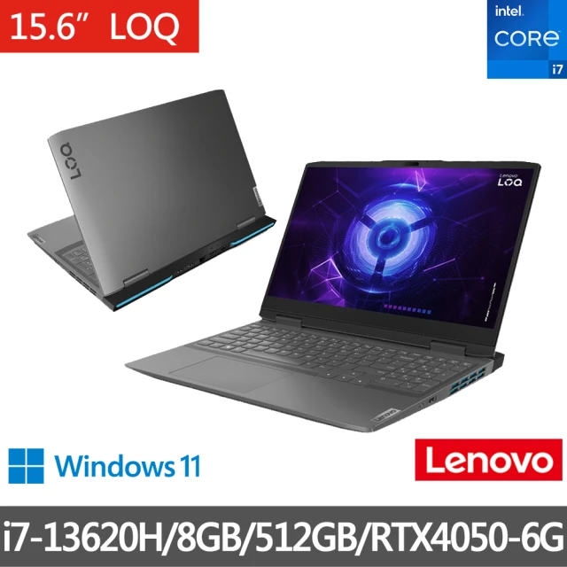 Lenovo 升級16G組★15.6吋i7 RTX4050電競筆電(i7-13620H/8G/512G)