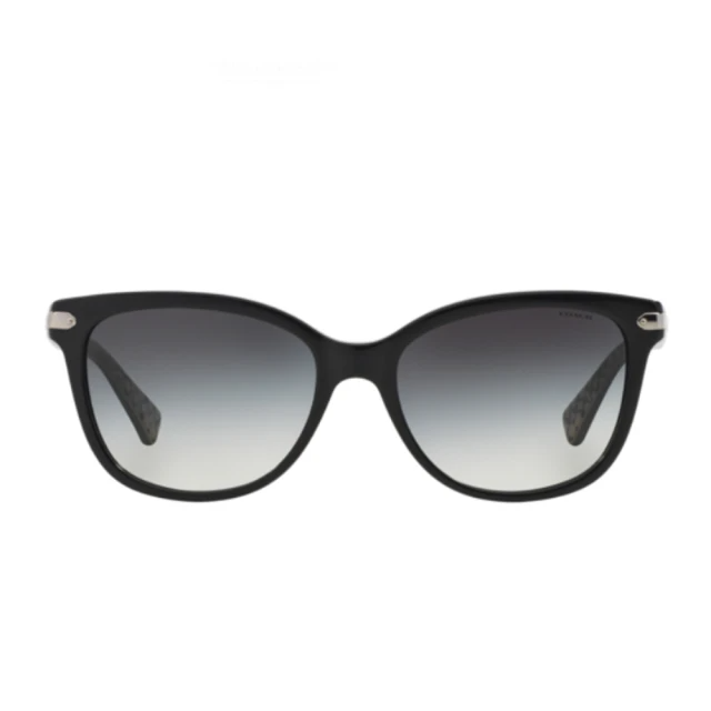 COACH 經典復古LOGO款銀框灰色鏡片(8132F-526111)