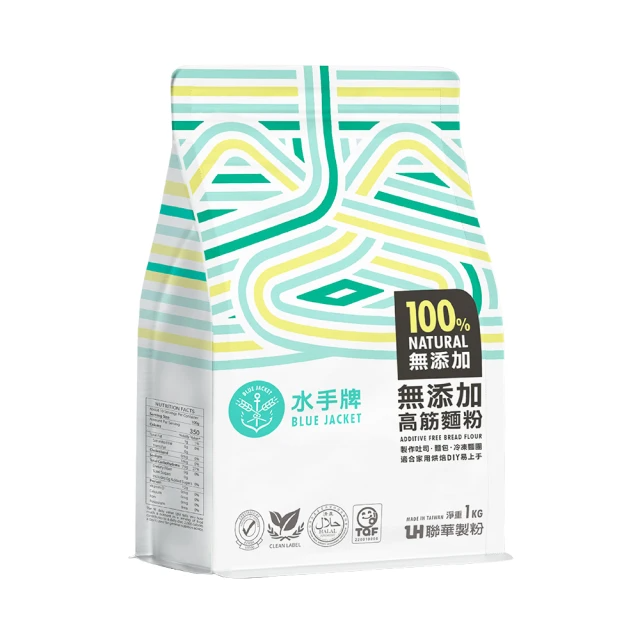 聯華麵粉 水手牌無添加高筋麵粉-1kg