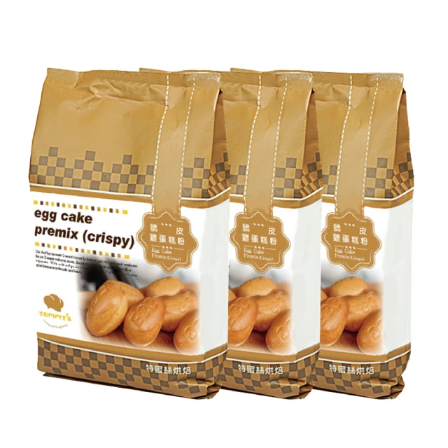 Tommy*s 烘焙 脆皮雞蛋糕粉-600gx3入