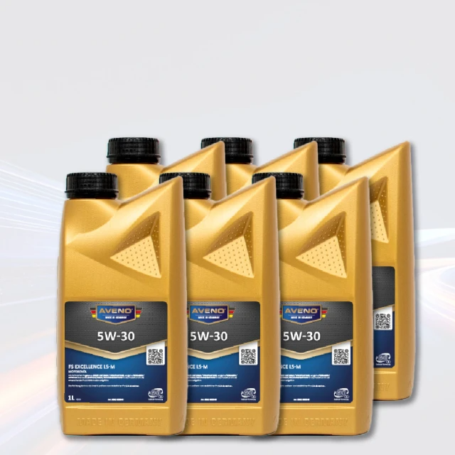 AVENO FS Excellence LS-M 5W30 合成機油組(6入)