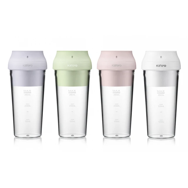 KINYO 磁吸式USB隨行杯果汁機（JRU-6690）四色任選