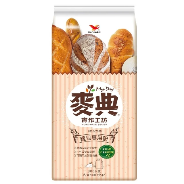 統一 麥典實作工坊麵包專用粉-1kg