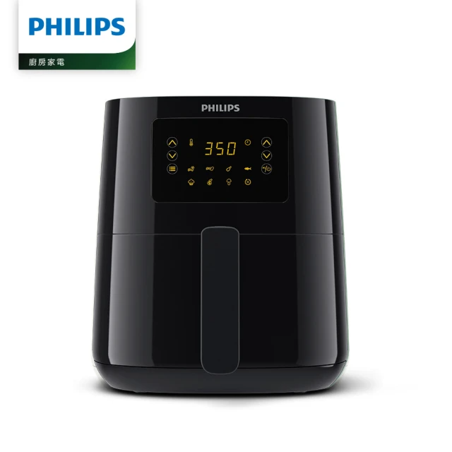 Philips 飛利浦 熱穿透氣旋數位小黑健康氣炸鍋4.1L(HD9252/91)