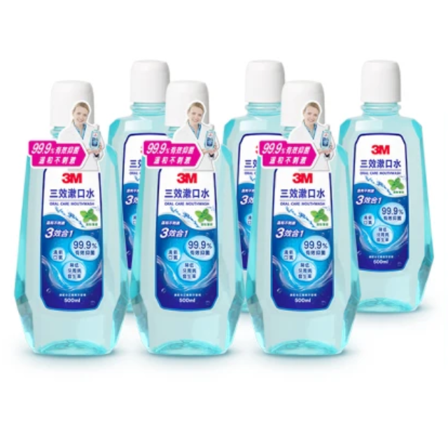 3M 三效漱口水500ml X 6入