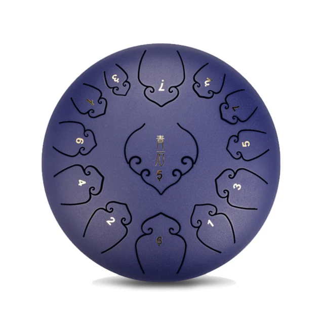 美佳音樂 12吋13音C調 全新碳鋼/加厚鼓體 空明鼓 空靈鼓-藍色