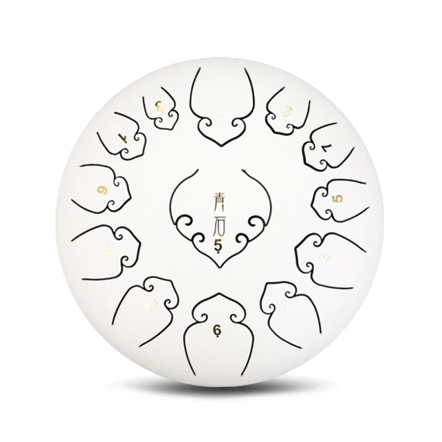 美佳音樂 12吋13音C調 全新碳鋼/加厚鼓體 空明鼓 空靈鼓-白色