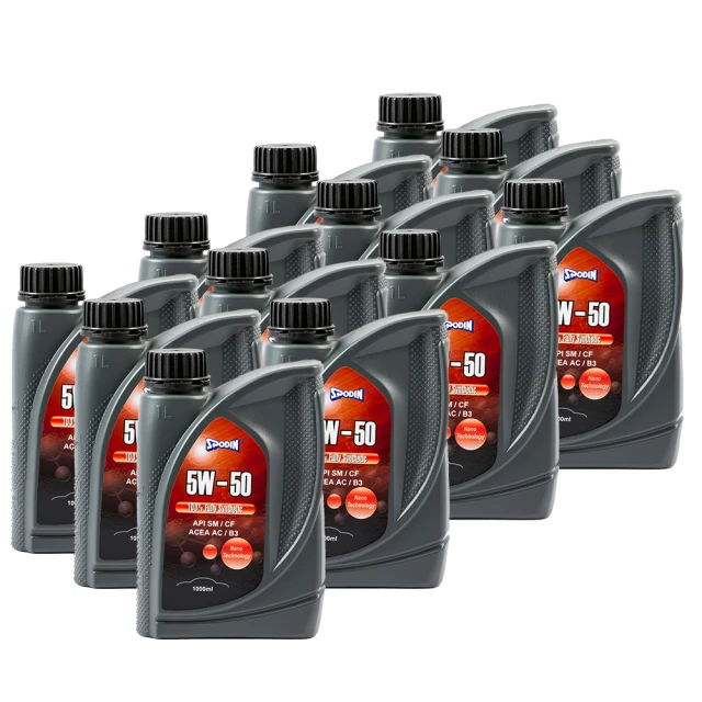SPODIN-5W50 全合成汽車機油(12入)