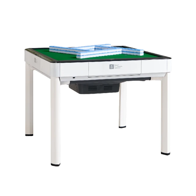 麻將大俠 餐桌型旋翼式過山車電動麻將桌-瓷白色