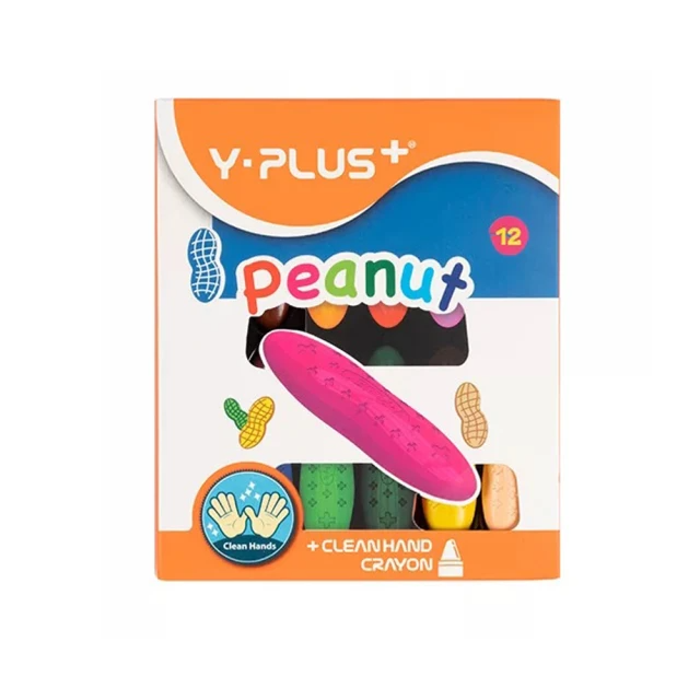 TRAILOS 翠樂絲 YPLUS兒童花生蠟筆-12色