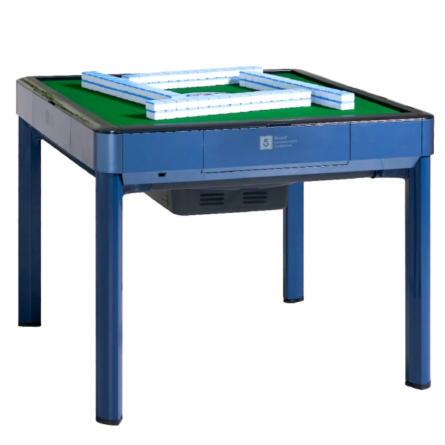 麻將大俠 餐桌型旋翼式過山車電動麻將桌-海洋藍