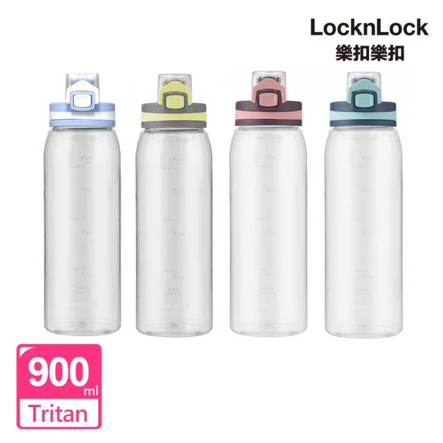 LocknLock樂扣樂扣 Tritan優質時尚輕盈彈蓋水壺900ml(4色/單入)