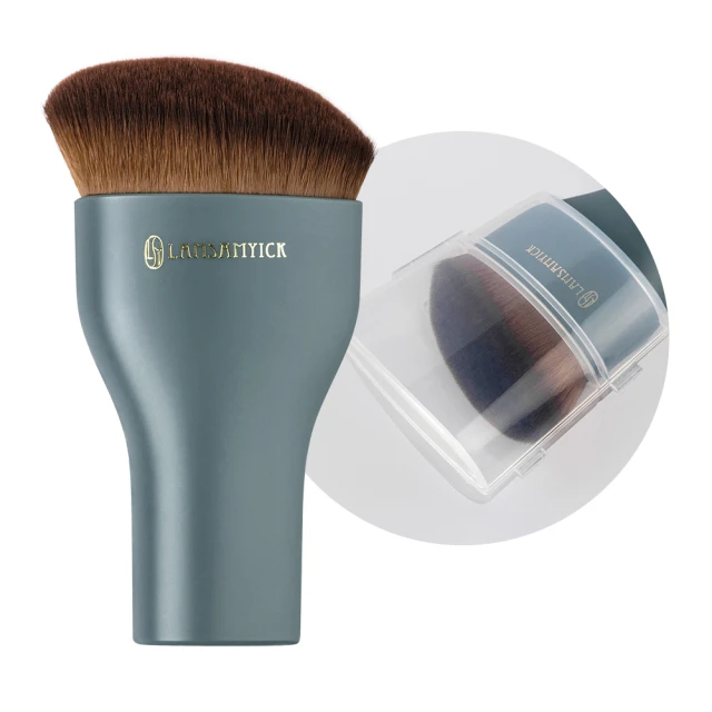 LSY 林三益 坡型弧面粉底刷(水滴刷)-青石藍