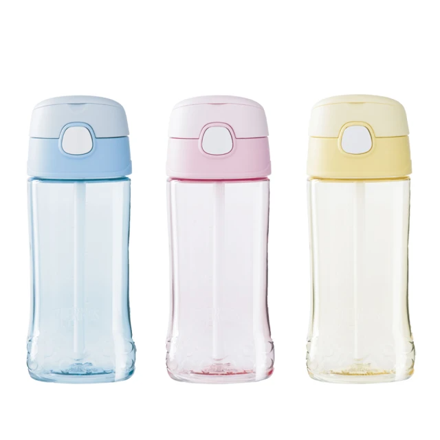 THERMOS膳魔師 彈蓋兒童吸管瓶450ml(F4011T 3色 單入)
