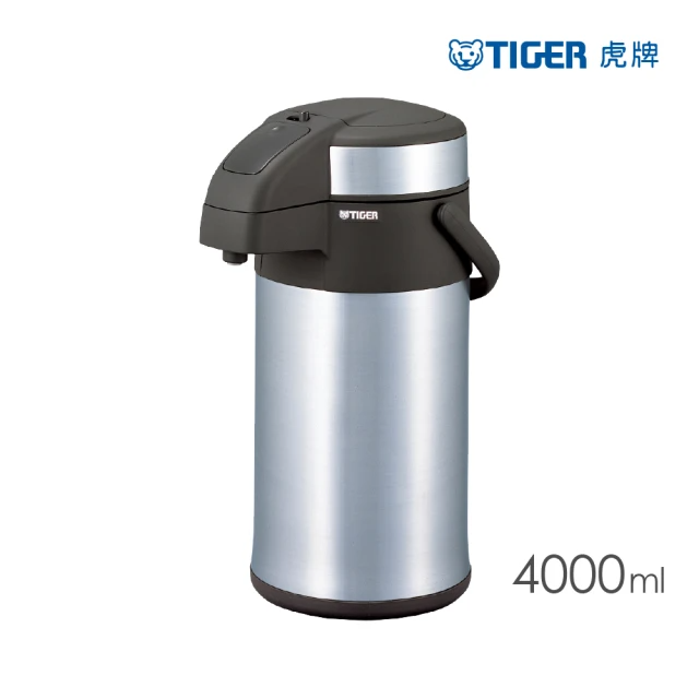 TIGER虎牌 氣壓式不鏽鋼真空保溫壺 4.0L(MAA-A402)