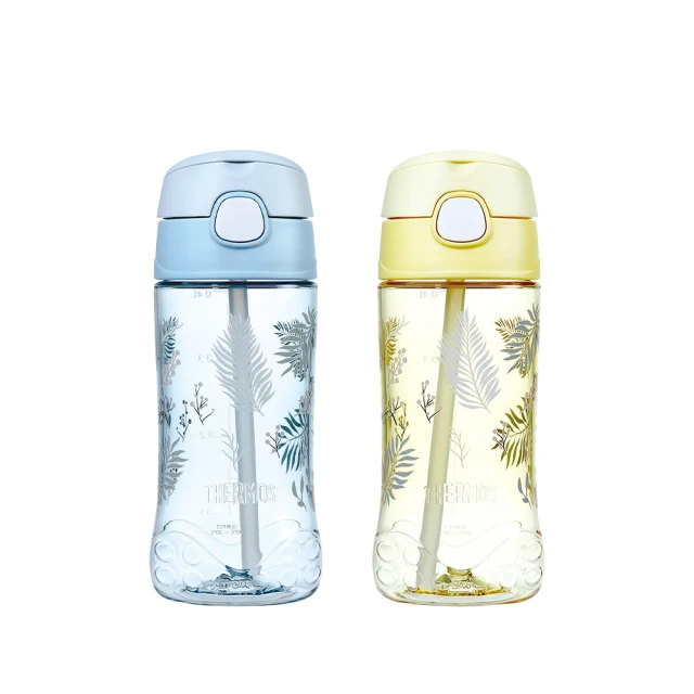 THERMOS 膳魔師 彈蓋吸管瓶兒童瓶450ml(F4011TFW 2色 單入)