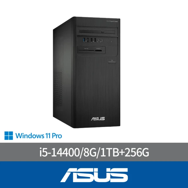 ASUS 華碩 i5十核商用電腦(D500TER/I5-14400/8G/1TB+256G)