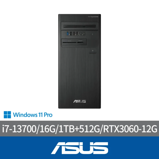 ASUS 華碩 i7十六核商用獨顯電腦(D700TE/i7-13700/16G/1TB+512G)
