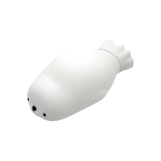 萌萌水袋 小海豹矽膠兩用水袋-附針織套