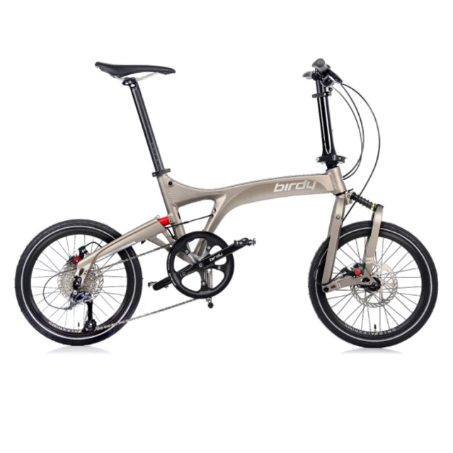 Birdy- 9速18吋碟煞前後避震折疊腳踏車(平閃銀)