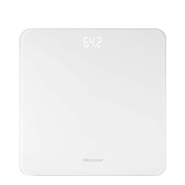 德國 medisana 極簡玻璃體重計（PS435）-時尚白