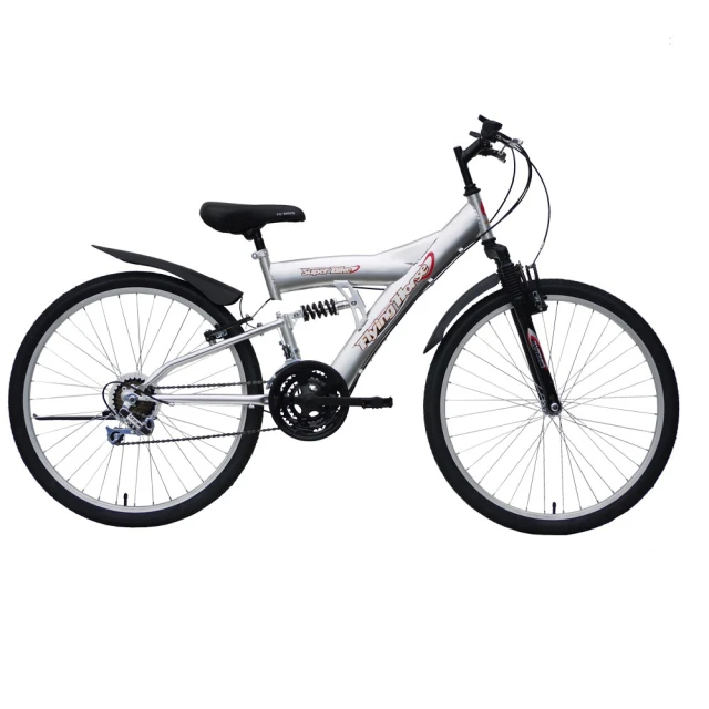 飛馬-26吋21段變速馬鞍型雙避震車(全銀 526-52-5)