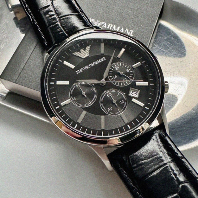 ARMANI阿曼尼男錶 型號AR00064-黑色