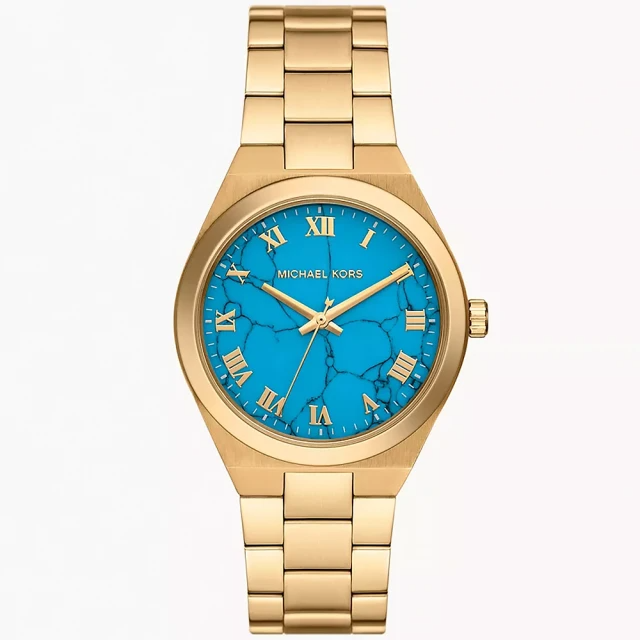 Michael Kors Lennox 三指針金色女錶 (MK7460)