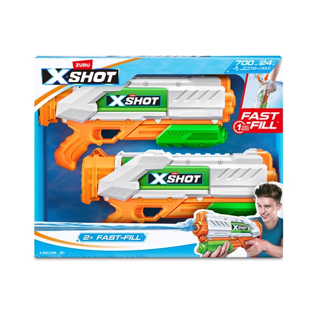 X-SHOT 快充水槍-大型對戰2入組