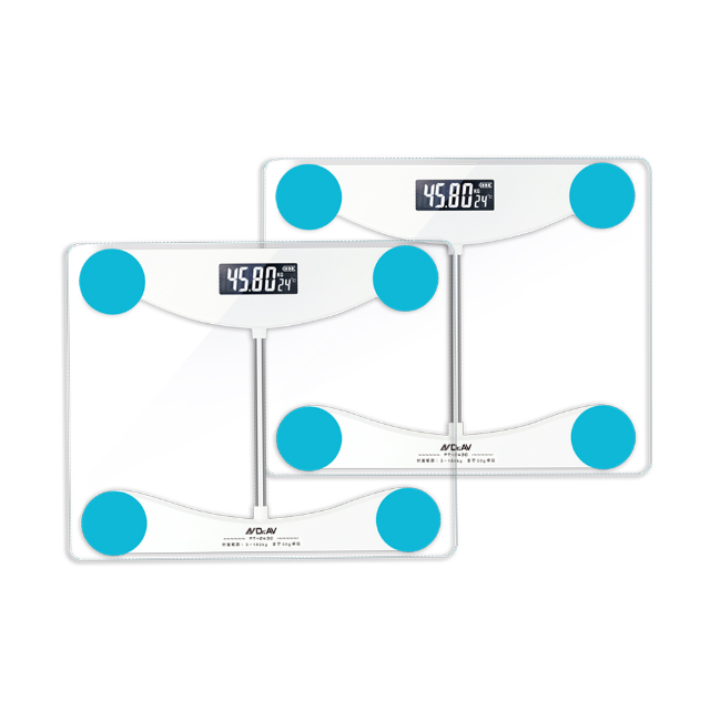 Dr.AV 聖岡科技 長方形加寬超穩體重計（PT-2430）二入組