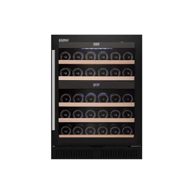 德國CASO 嵌入式雙溫控酒櫃-SW-40/40瓶裝-經典黑