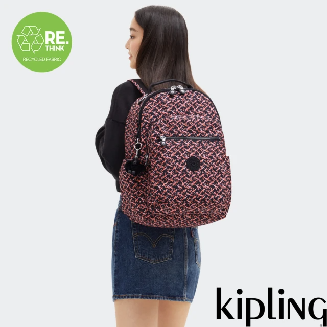 KIPLING 花束印花機能手提後背包-SEOUL