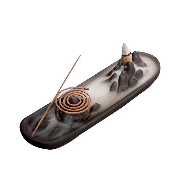 紫砂山峰香爐（線香/盤香/倒流香適用）