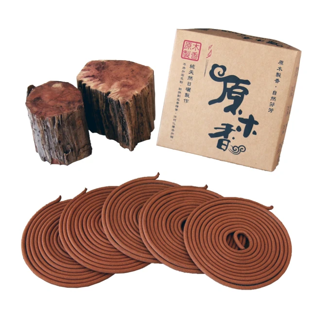 原木香 24小時百年香柏香環（10片/盒）