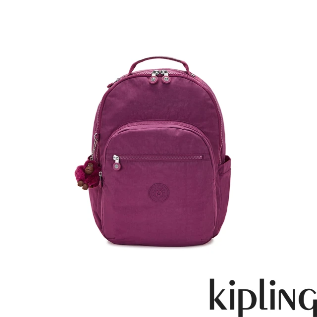 KIPLING 沉穩堇菜紫機能手提後背包-SEOUL