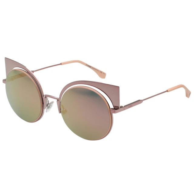 FENDI  水銀鏡面太陽眼鏡FF0177S/玫瑰金
