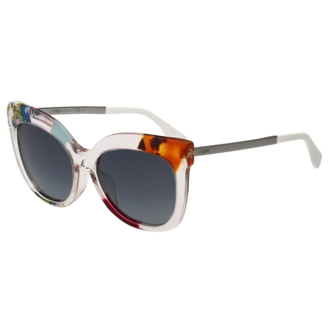 FENDI 小貓眼太陽眼鏡 FF0179FS/透明花樣