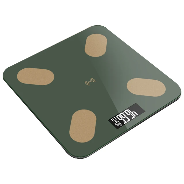 溫度顯示 智能家用體重計(墨綠色)