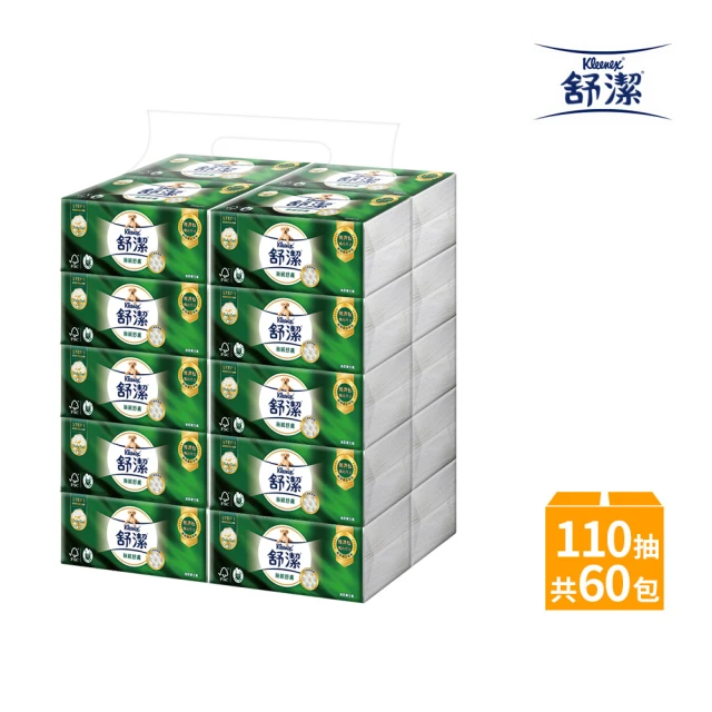 Kleenex 舒潔 絲絨舒膚抽取衛生紙 (110抽x60包/箱)