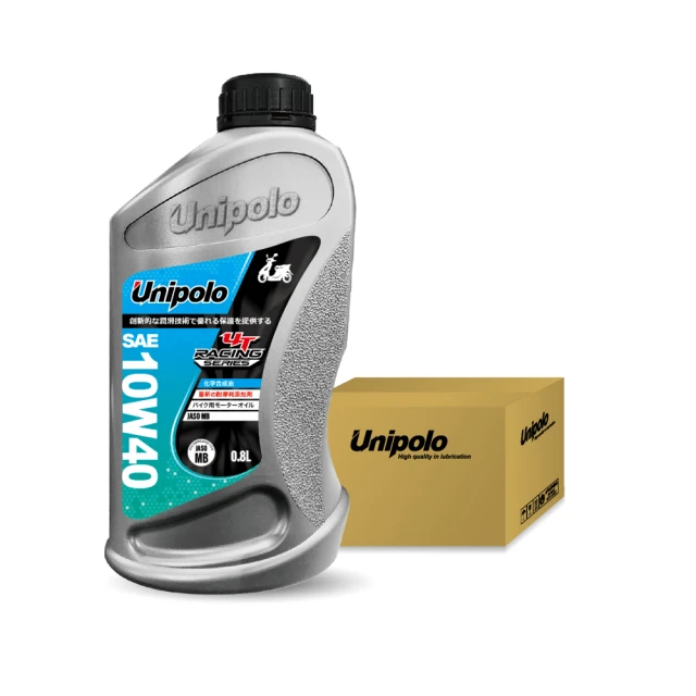 UNIPOLO Racing 4T 10W40 機車用合成機油_800ml(整箱12入)