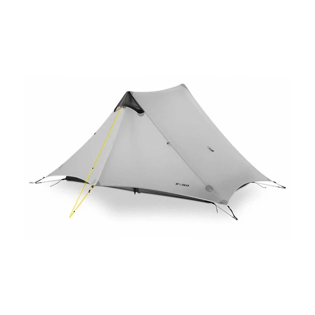 3FULGEAR-藍山2 雙人超輕15D無桿帳篷三季(灰白)