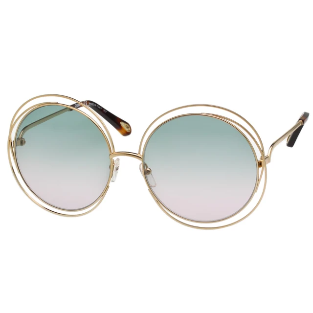 Chloe 金屬大框太陽眼鏡-CE114SD/綠漸層色