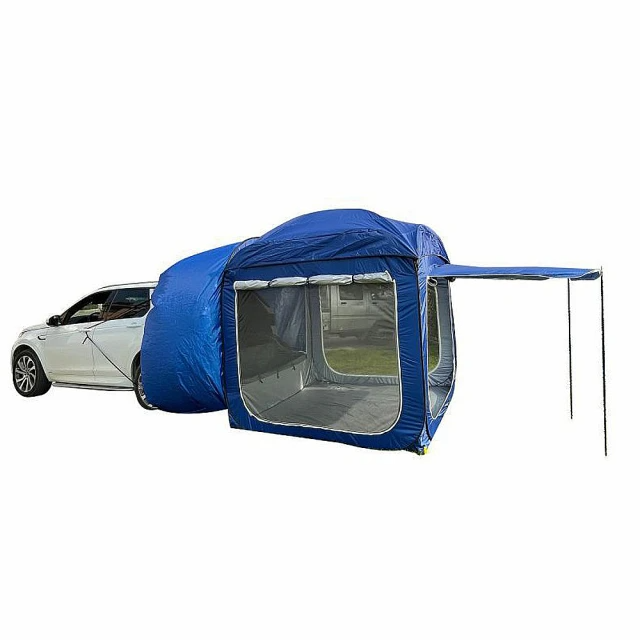 免搭建速開車尾帳(藍色)