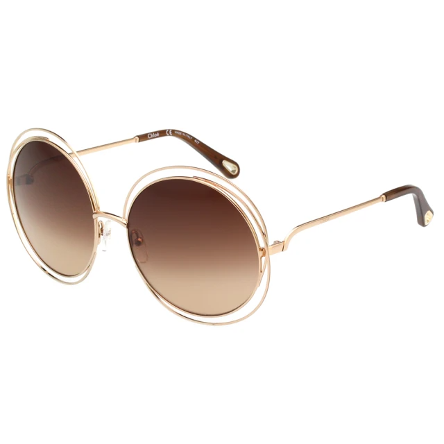 Chloe 金屬大框太陽眼鏡-CE114SD/深茶漸層色